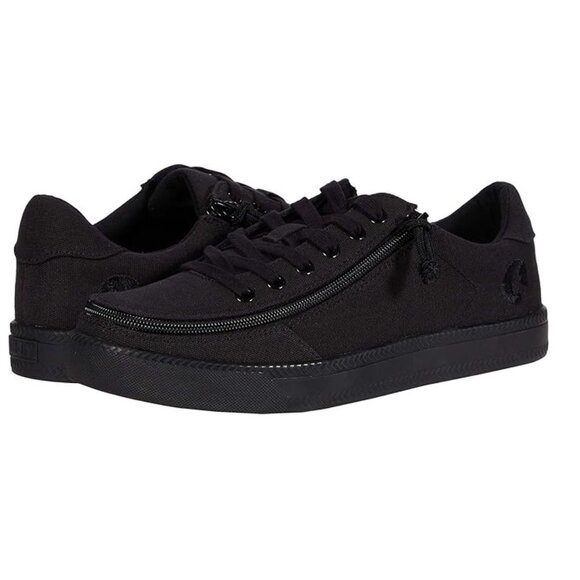 NEW Billy Footwear Mens Sneaker Low Top Zip Up Black Adaptive Size 7 M KF230 - Picture 1 of 4